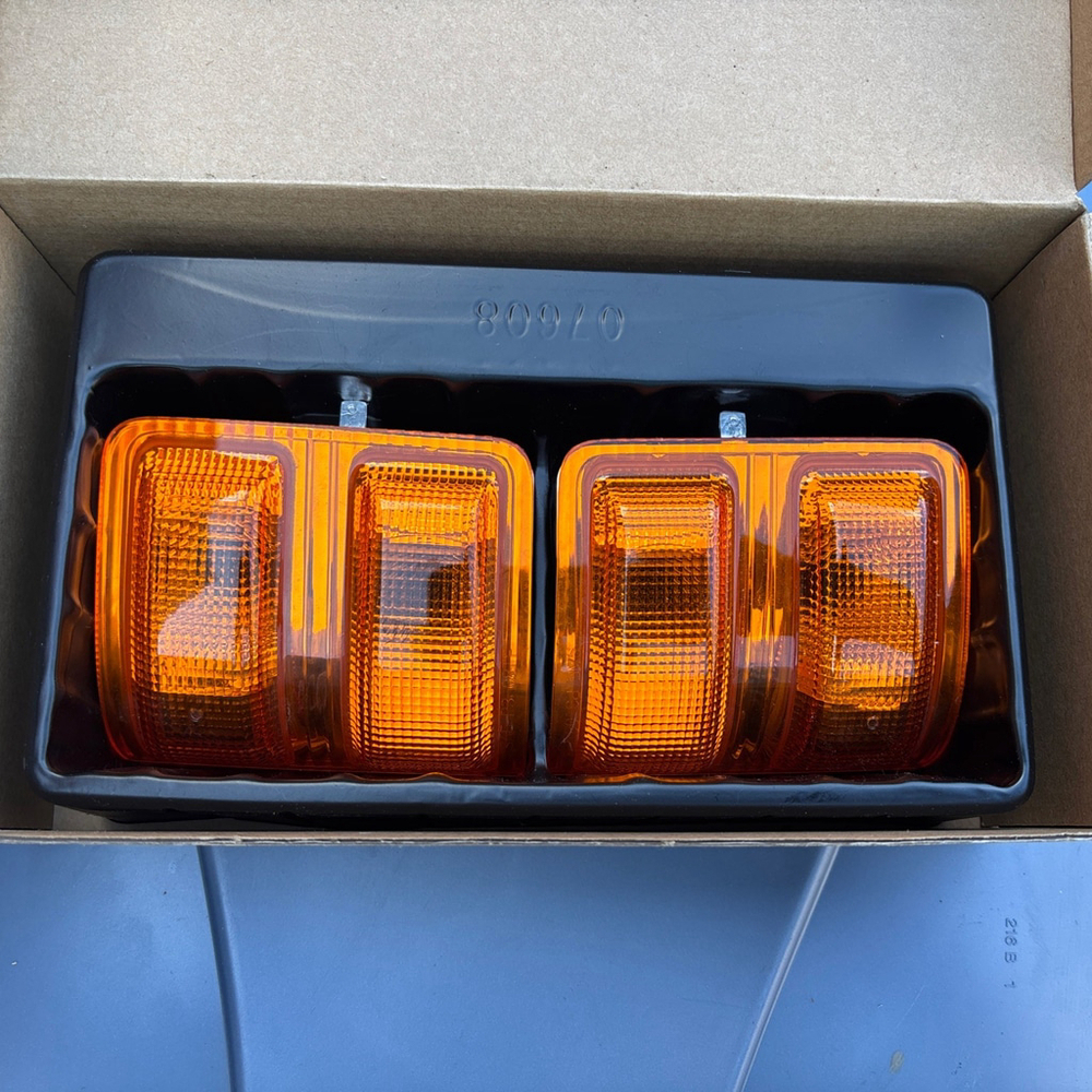 Tow Mirror Turn Signal Light Lens LH Amber RH PAIR SET for 99-16 Ford Truck
